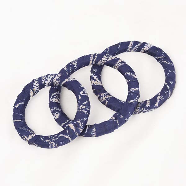 Set of 3 ndop fabric bracelets 1 Set of 3 Handmade Ndop Fabric Bracelets – African Accessories at Baobabmart