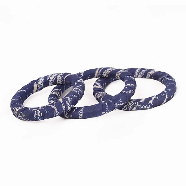 Set of 3 ndop fabric bracelets 2 Set of 3 Handmade Ndop Fabric Bracelets – African Accessories at Baobabmart