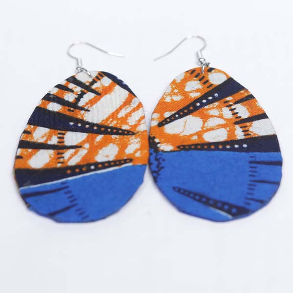 Small oval wax earrings 1 Handcrafted Small Oval Wax Earrings – African Jewelry from Baobabmart