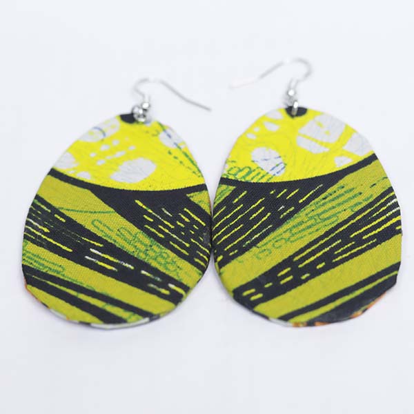 Small oval wax earrings 6 Handcrafted Small Oval Wax Earrings – African Jewelry from Baobabmart