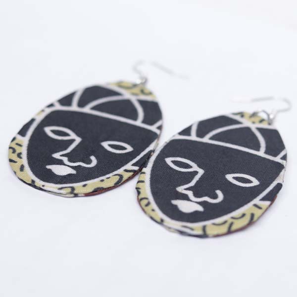 Small oval wax earrings 7 Handcrafted Small Oval Wax Earrings – African Jewelry from Baobabmart