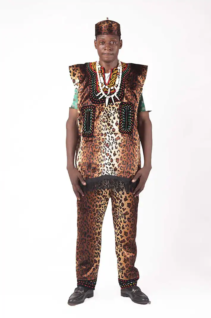 Tiger Cotton Traditional African Male Clothing