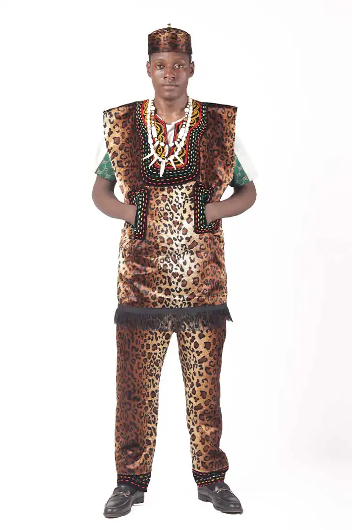 Tiger Cotton Traditional African Male Clothing