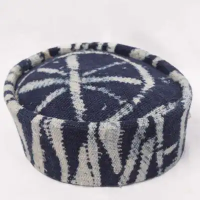 Ndop Fabric Traditional Hat – Handcrafted African Headwear at Baobabmart
