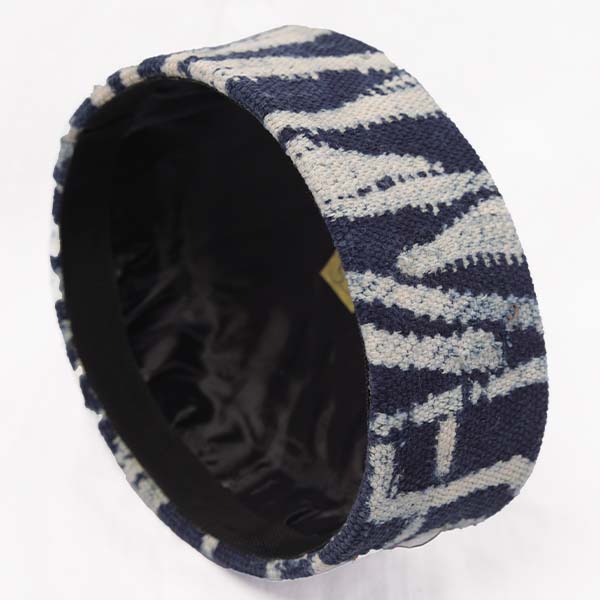 Traditional ndop cap 2 Ndop Fabric Traditional Hat – Handcrafted African Headwear at Baobabmart
