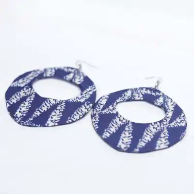 African Inspired Wax Hoop Earrings – Bold African Jewelry from Baobabmart