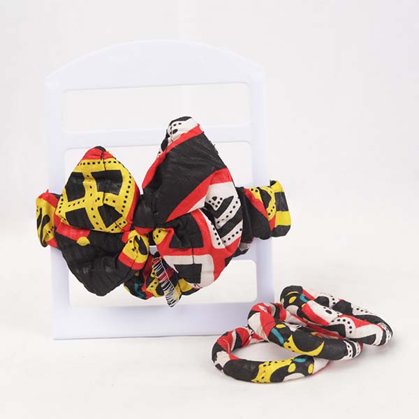 Baby Girl Wax Headband with Matching Bracelets – African Accessories at Baobabmart