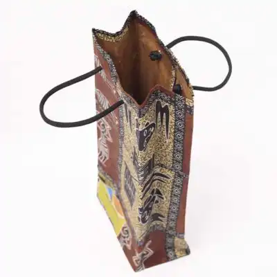 Traditional African Wax Wine Bag – Stylish Wine Carrier at Baobabmart