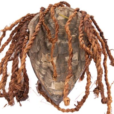 African Chokwe Mask with Raids, handcrafted with intricate details, symbolizing tribal heritage and culture, available at BaobabMart.