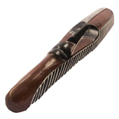 Vintage African Fang Tribal Mask, handcrafted with intricate details, symbolizing African heritage and spirituality, available at BaobabMart.