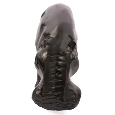 Realistic African Hippopotamus Figurine, lifelike African wildlife decor piece, available at Baobabmart.