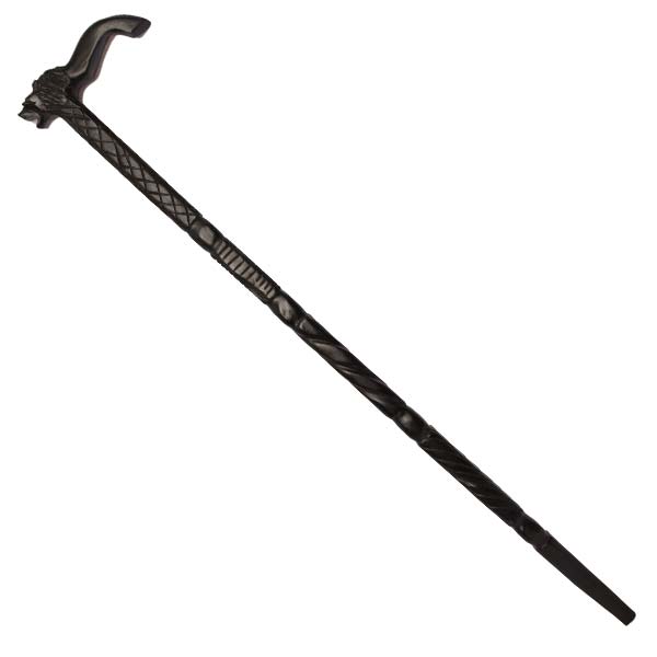 African traditional cane with lion head 1 Traditional African Cane with Lion Head, handcrafted with intricate details, symbolizing power and authority, available at BaobabMart.
