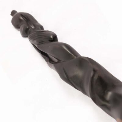 Statue of African Woman with a Jar on Head, handcrafted with cultural precision, symbolizing grace and resourcefulness, available at BaobabMart.