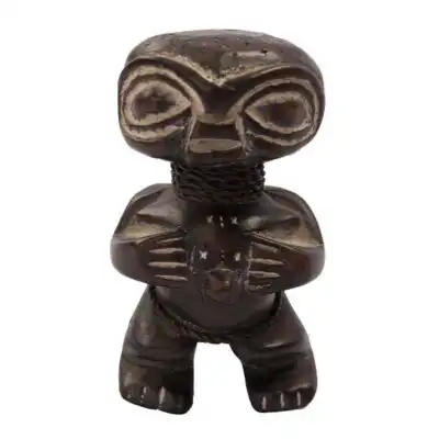 West African Pygmy Sculpture, handcrafted with intricate details, symbolizing cultural heritage, available at BaobabMart.