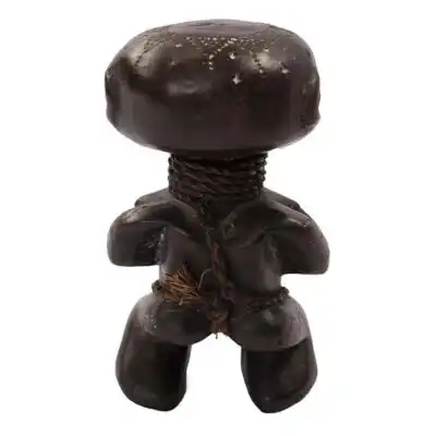 West African Pygmy Sculpture, handcrafted with intricate details, symbolizing cultural heritage, available at BaobabMart.
