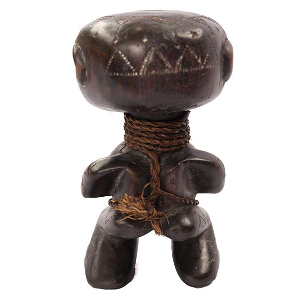 Small Pygmi figure 2 Wooden West African Tribe Pigmy Statue