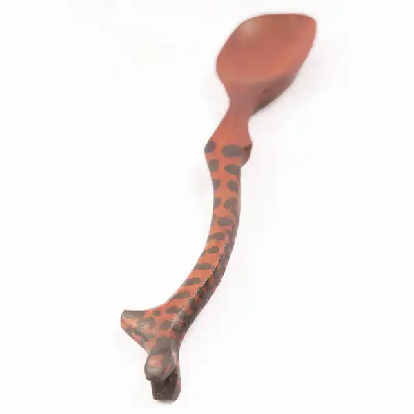 Bộ đồ ăn gỗ girrafe nhỏ 3 Bộ thìa gỗ đựng thức ăn hình hươu cao cổ nhỏ, được chạm khắc thủ công với họa tiết hươu cao cổ, hoàn hảo để đựng thức ăn hoặc trang trí, có bán tại Baobabmart.