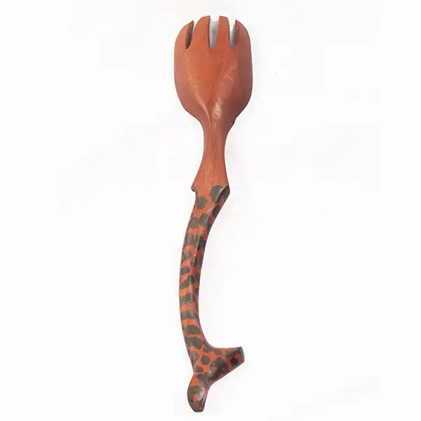 Bộ đồ ăn gỗ girrafe nhỏ 5 Bộ thìa gỗ đựng thức ăn hình hươu cao cổ nhỏ, được chạm khắc thủ công với họa tiết hươu cao cổ, hoàn hảo để đựng thức ăn hoặc trang trí, có bán tại Baobabmart.