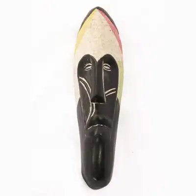 Cameroon Traditional Tribal Fang Mask, handcrafted with intricate details, symbolizing African heritage and spirituality, available at BaobabMart.