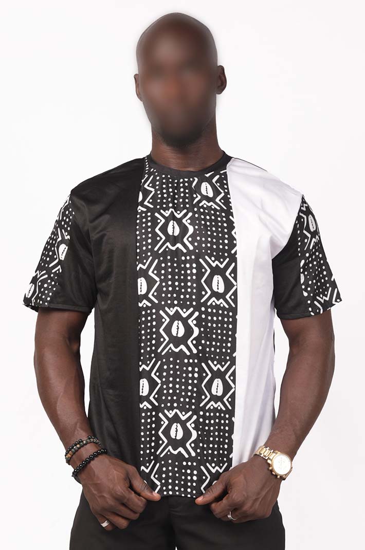 Shirtzshop Maglietta Uomo 'Africa Continent' – Bianca, Taglia XL, Silhouette Mappa