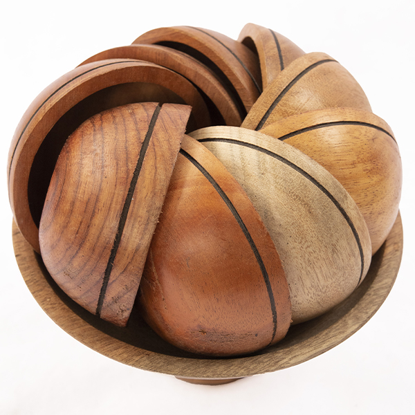 Wooden salad bowl set 2 African Wooden Salad Bowl Set with handcrafted utensils, perfect for serving and dining decor, available at Baobabmart.