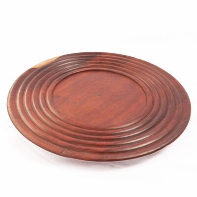 Vintage Wooden Handcrafted Under Plate, intricately designed and perfect for dining or decor, available at BaobabMart.