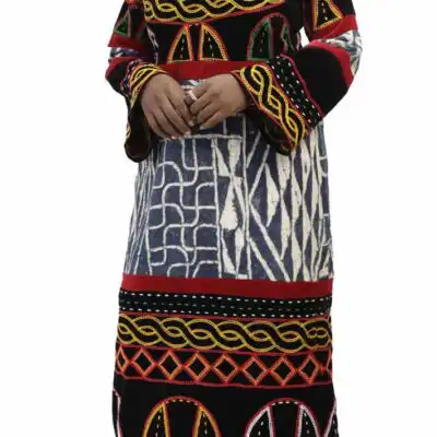 Grassfield Women Traditional Ndop Dress – Authentic African wear available at Baobabmart.