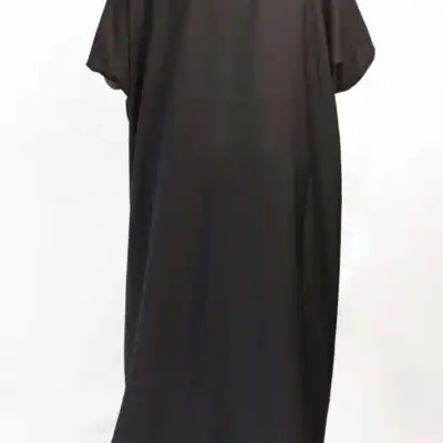 Black Women Boubou with Toghu Patterns, elegant African dress for cultural events, available at BaobabMart.