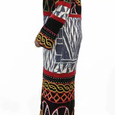 Grassfield Women Traditional Ndop Dress – Authentic African wear available at Baobabmart.