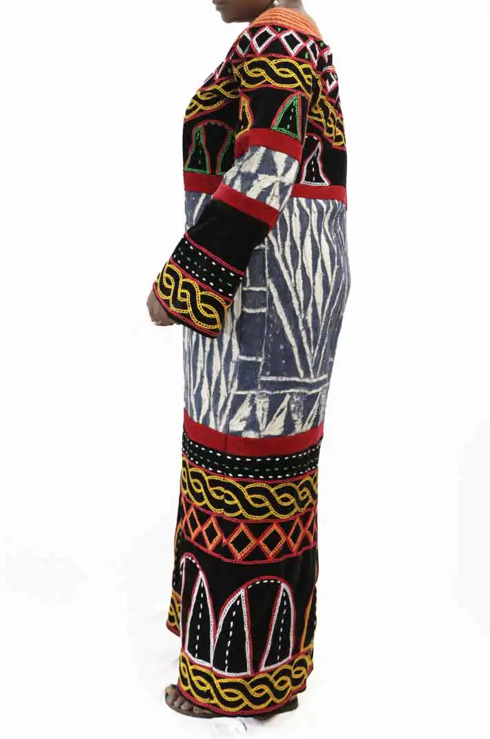 Grassfield Women Traditional Ndop Dress – Authentic African wear available at Baobabmart.
