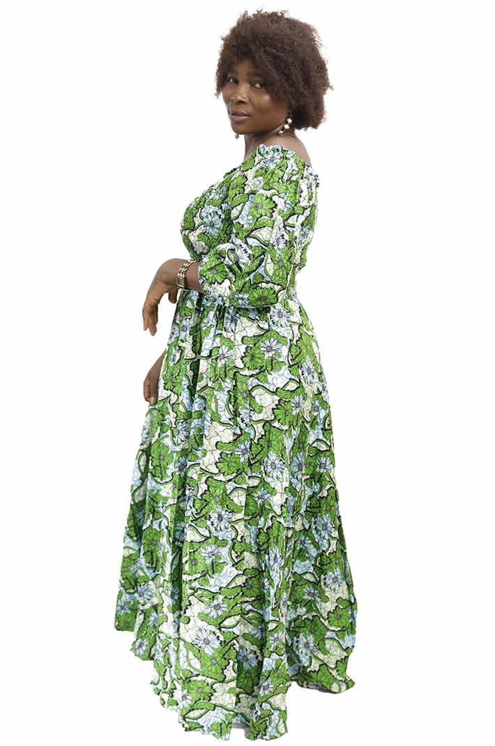 Elegantes Vestidos Africanos Largos Vestido Largo De Tela Encerada