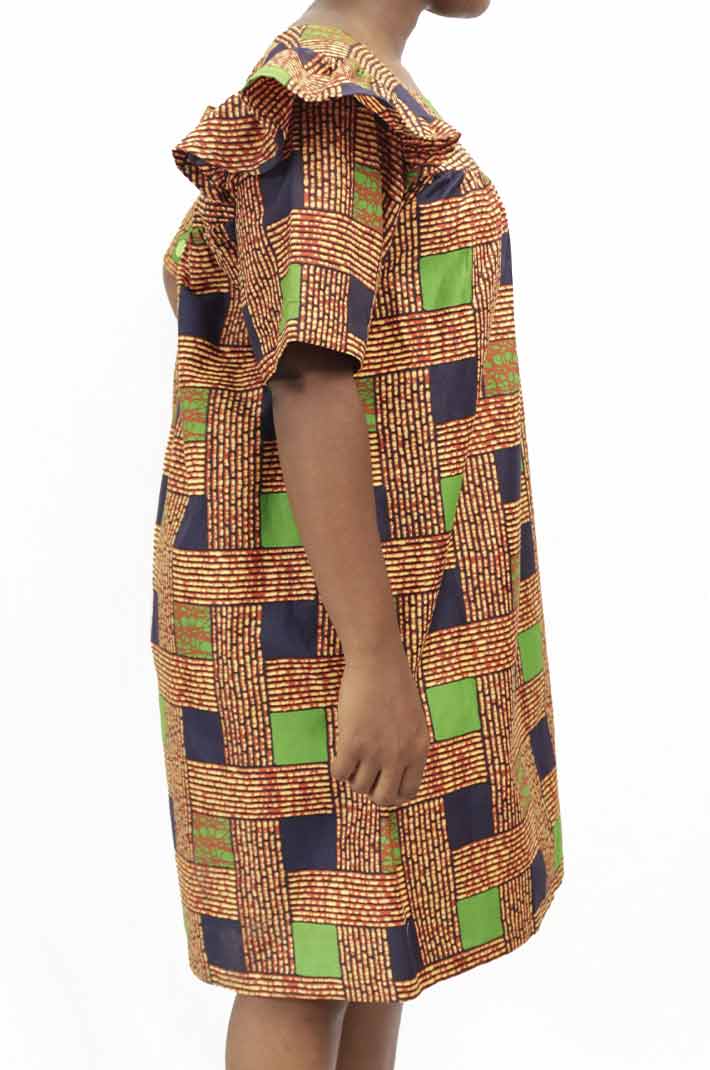 Mini kaba dress for girl child 4 African Kid Girl Mini Kaba Dress – vibrant and stylish kids’ African attire available at BaobabMart.