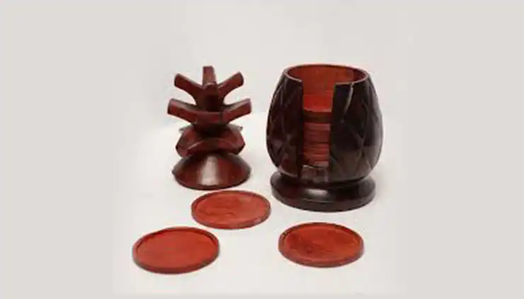 The Charm of Handmade Wooden Pineapple Coaster Carrier