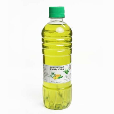 Unrefined Natural Aloe Vera Oil – 100% cold-pressed and organic, ideal for skin and hair care, available at Baobabmart.