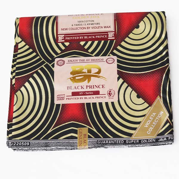 Black Prince Fabric with Printed Golden Half Circles at Baobabmart 4 Black Prince Fabric with Printed Golden Half Circles at Baobabmart