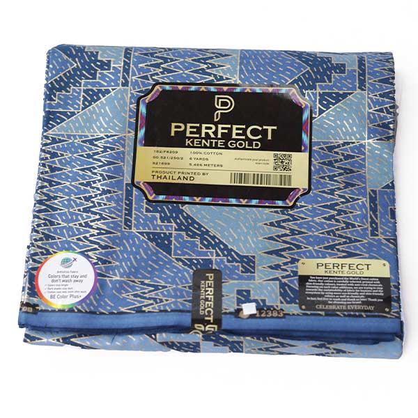Buy 2-tone Kente Gold Blue Wax Fabric – vibrant African 5 Buy 2-tone Kente Gold Blue Wax Fabric – vibrant African