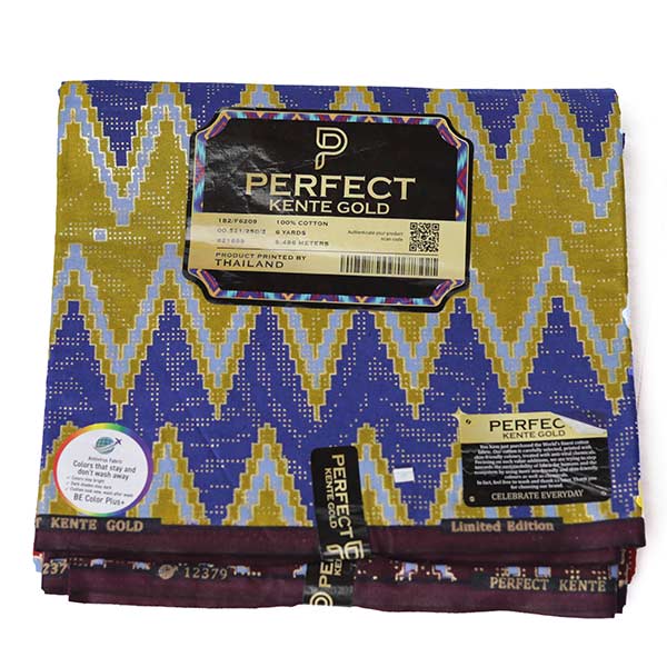Kente Gold Multicolor Gradient Wax Fabric – vibrant African-inspired fabric at BaobabMart.6 Kente Gold Multicolor Gradient Wax Fabric – vibrant African-inspired fabric at BaobabMart.