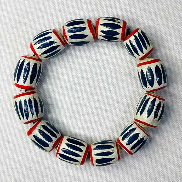 Bamileke Traditional Chevron Beads Bracelets for Sale – unique African-inspired jewelry at BaobabMart.