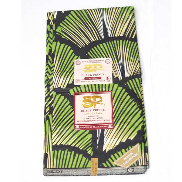 Black Prince Fabric With Green and Black Patterns 1 Black Prince Fabric With Green and Black Patterns