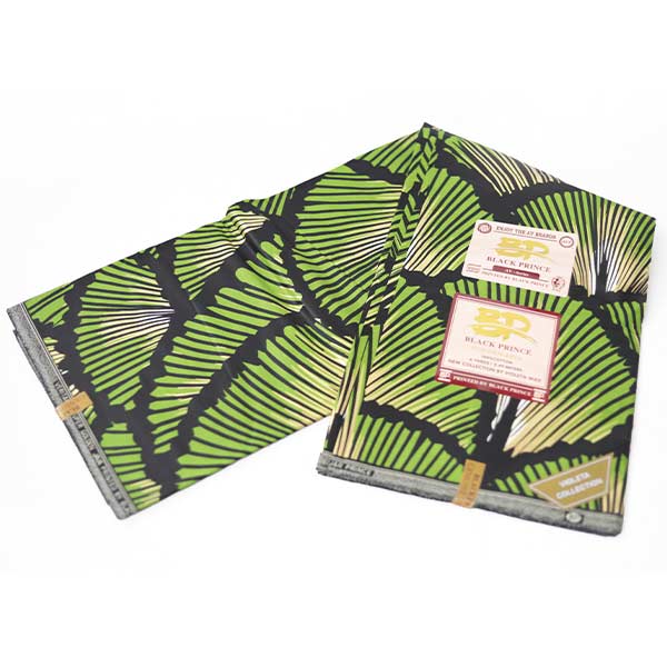 Black Prince Fabric With Green and Black Patterns 2 Black Prince Fabric With Green and Black Patterns