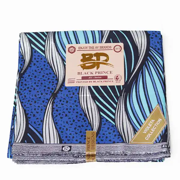 Tissu Prince Noir à motifs Bleus 4 Tissu Prince Noir à motifs bleus en vente chez Baobabmart