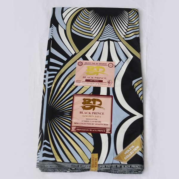 Black Prince Multicolored printed Fabric 1 Black Prince Multicolored Printed Fabric Design for Sale at Baobabmart