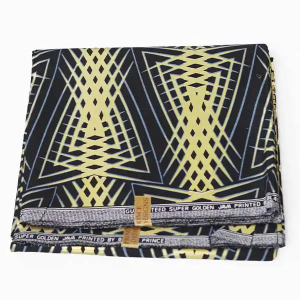 Tissu Prince noir et or en vente chez Baobabmart
