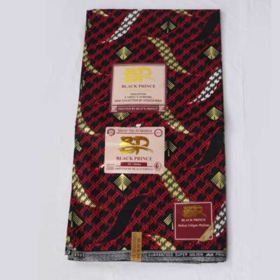 Black and Red Uniform Black Prince Fabric for Sale at Baobabmart