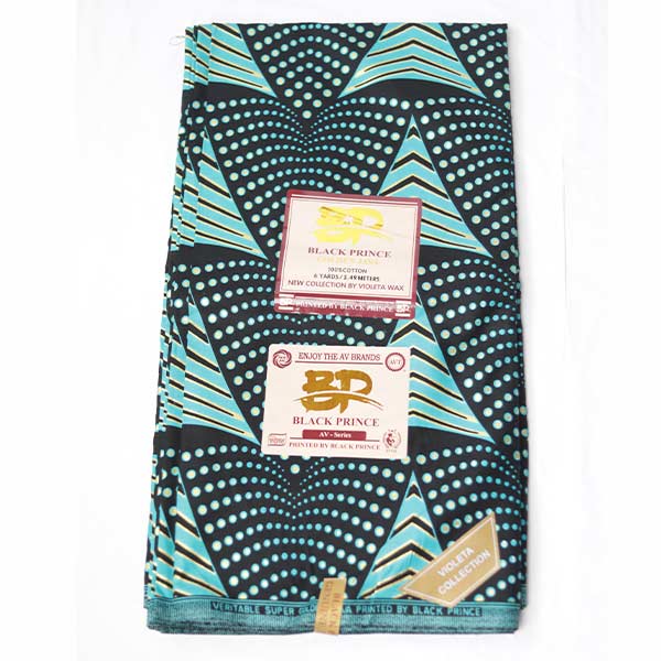 Black and Sky Blue Black Prince Fabric with Printed Dots and Lines 1 Black and Sky Blue Black Prince Fabric for Sale with dots at Baobabmart