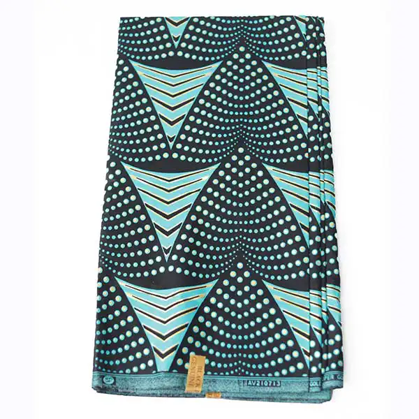 Tissu Prince noir et bleu ciel à pois en vente chez Baobabmart