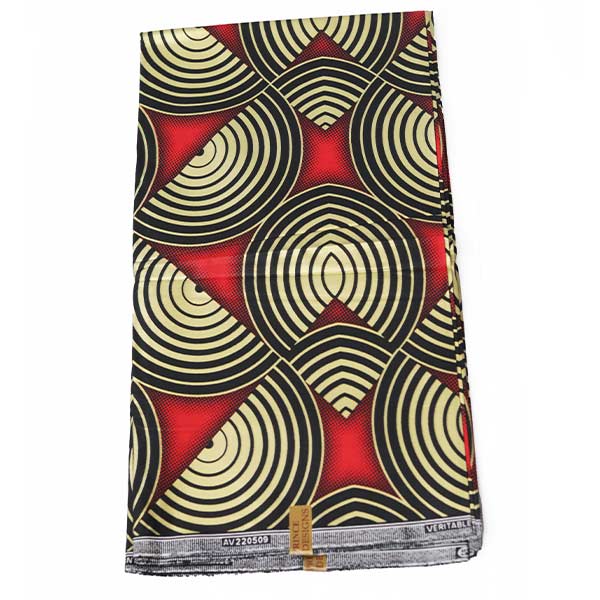 Black prince Fabric with Printed Golden Half Circles 3 Black Prince Fabric with Printed Golden Half Circles at Baobabmart