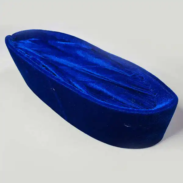 African Velo Blue Fabric Cap for Men – bold, stylish cap with African-inspired patterns available at BaobabMart.