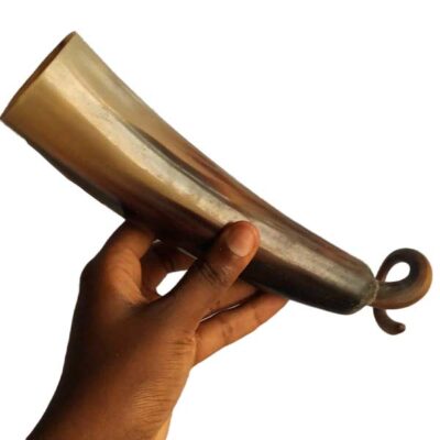Cow Horn Traditional Cup for Sale – authentic African handcrafted cup available at BaobabMart.