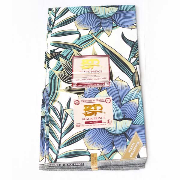 Floral Print Black Prince Fabric 1 Close-up of Floral Print Black Prince Fabric for Sale showing floral prints